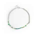 Sterling Silver and Pearl Lime Fruit Odd Necklace