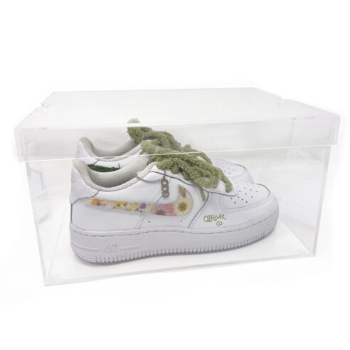 Acrylic Floral Air Force 1 Sneakers