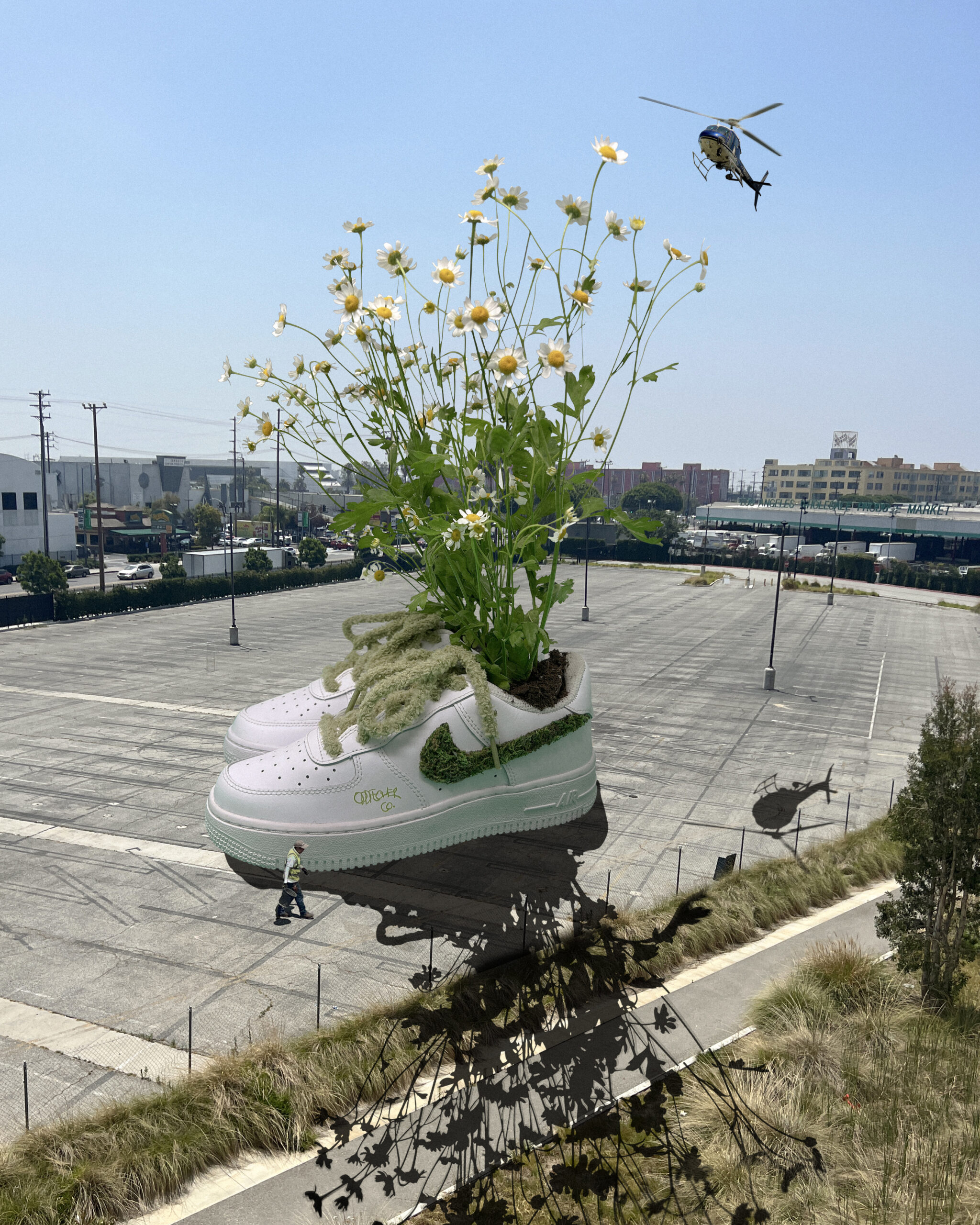Digital Art of Moss Nike Sneakers by Oddflower