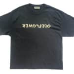 Oddflower Puff Print Black T-Shirt